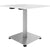 OPTIMA Up meeting table | 800 x 800 mm, electrically height adjustable, white