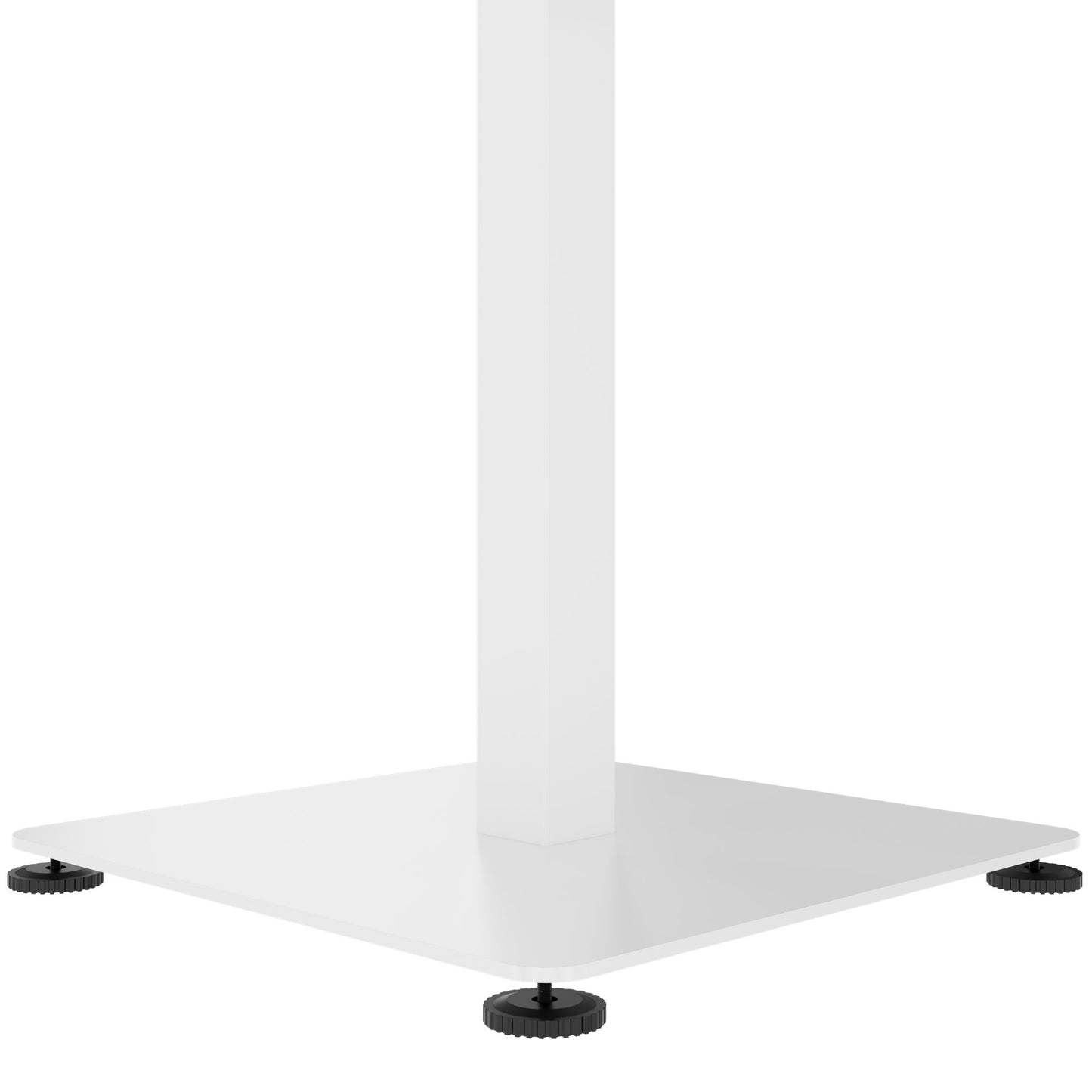 OPTIMA Up meeting table | 800 x 800 mm, electrically height adjustable, white