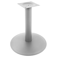 Table de réunion OPTIMA | Rond, cadre argenté, Ø 1200 mm, chêne ambré