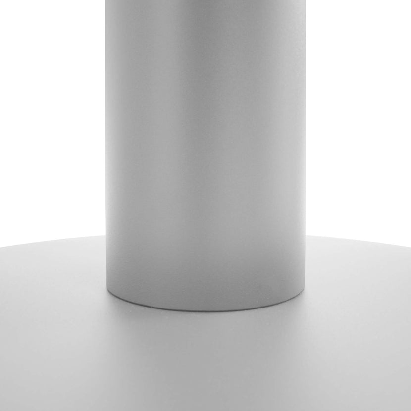 OPTIMA Besprechungstisch | Rund, Gestell Silber, Ø 1200 mm, Bernsteineiche