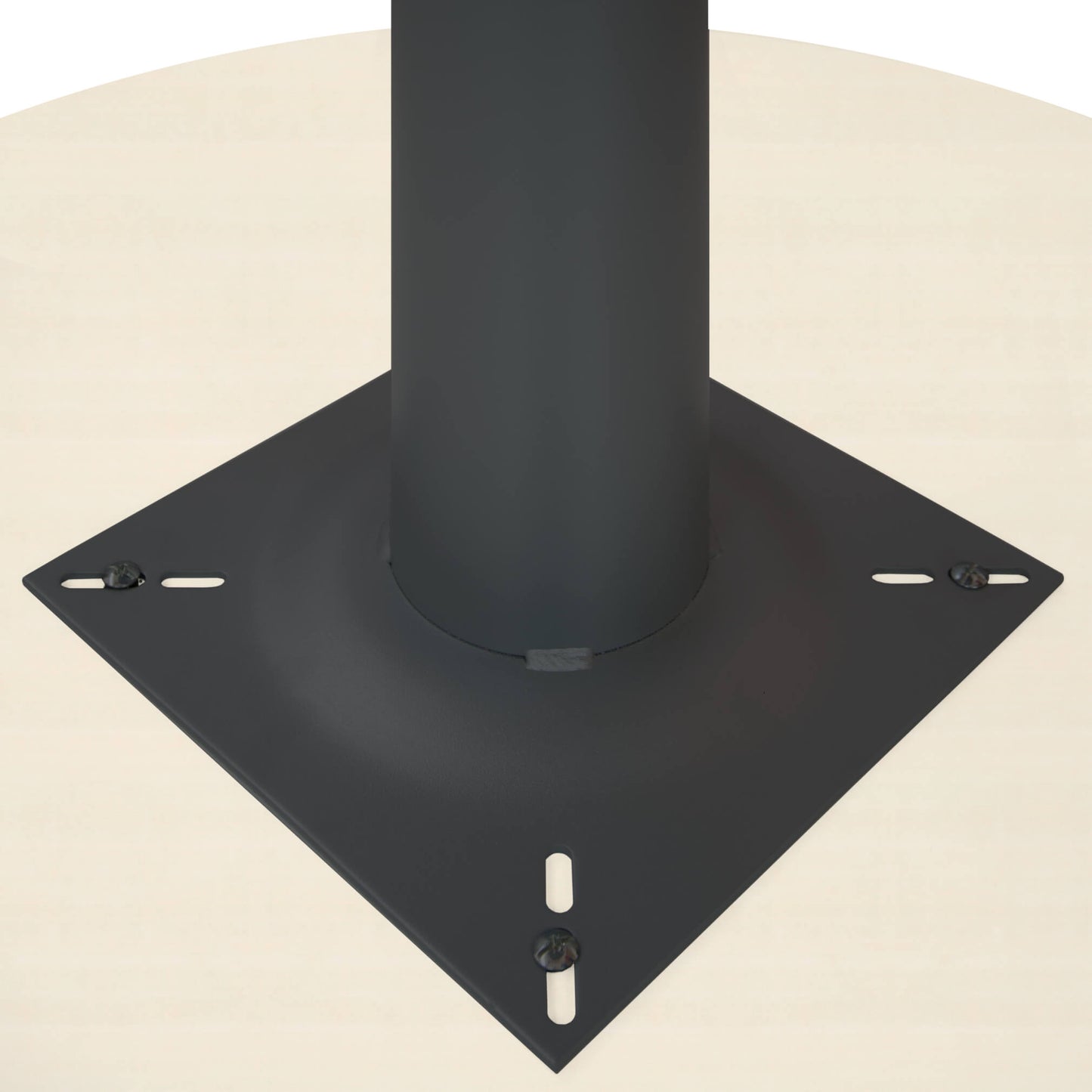 OPTIMA meeting table | Round, anthracite frame, Ø 800 mm, maple