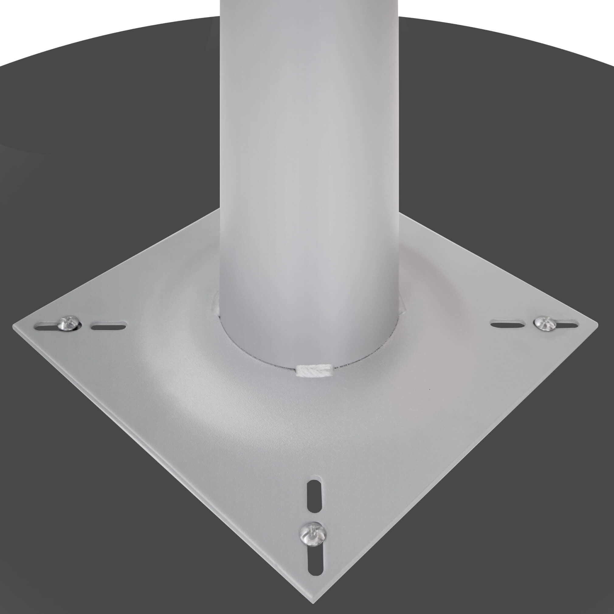 OPTIMA Tableau de réunion | Rond, cadre en argent, Ø 800 mm, anthracite