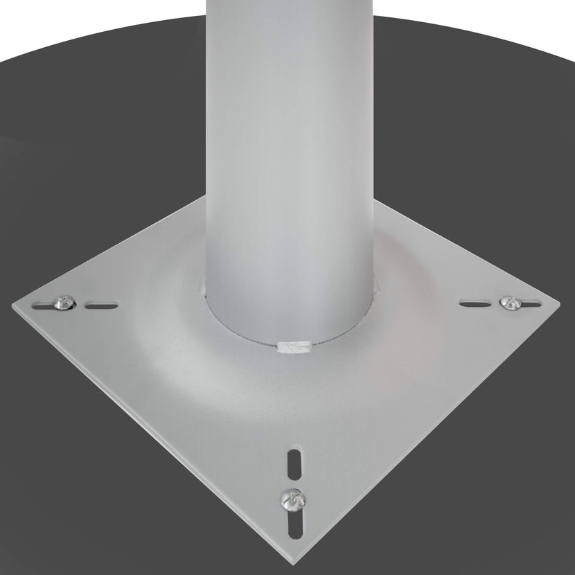OPTIMA Tableau de réunion | Rond, cadre en argent, Ø 800 mm, anthracite