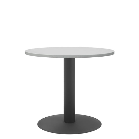 Table de réunion OPTIMA | Cadre rond, anthracite, Ø 800 mm, gris perle