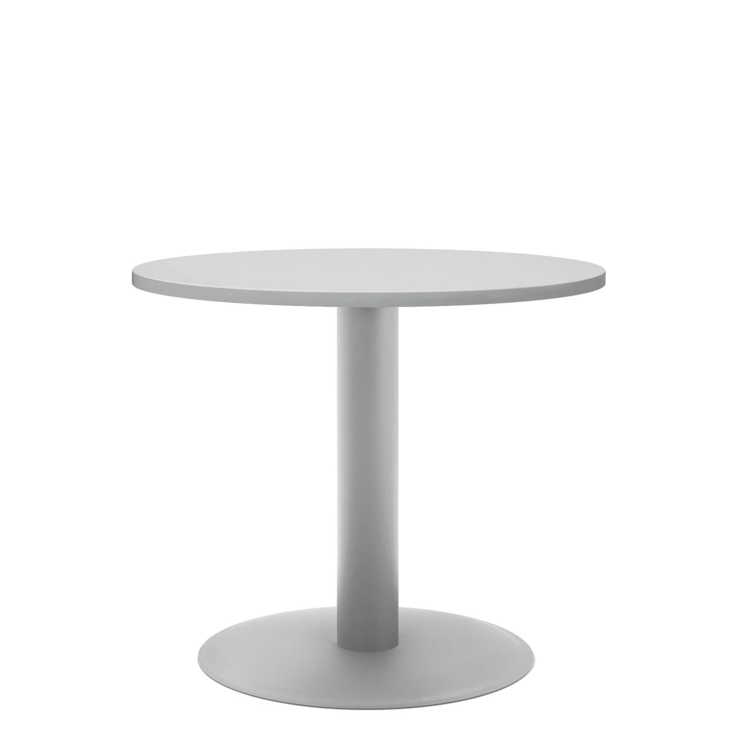 OPTIMA Tableau de réunion | Cadre en argent rond, Ø 800 mm, gris perlé
