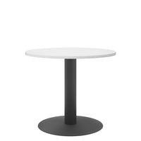 OPTIMA Meeting table | Round, frame anthracite, Ø 800 mm, white