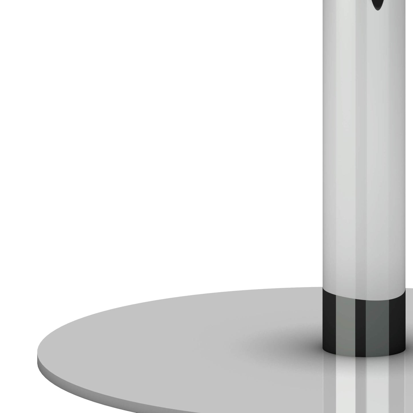 OPTIMA Tabella delle riunioni | Rotondo, cornice cromo, Ø 800 mm, bianco