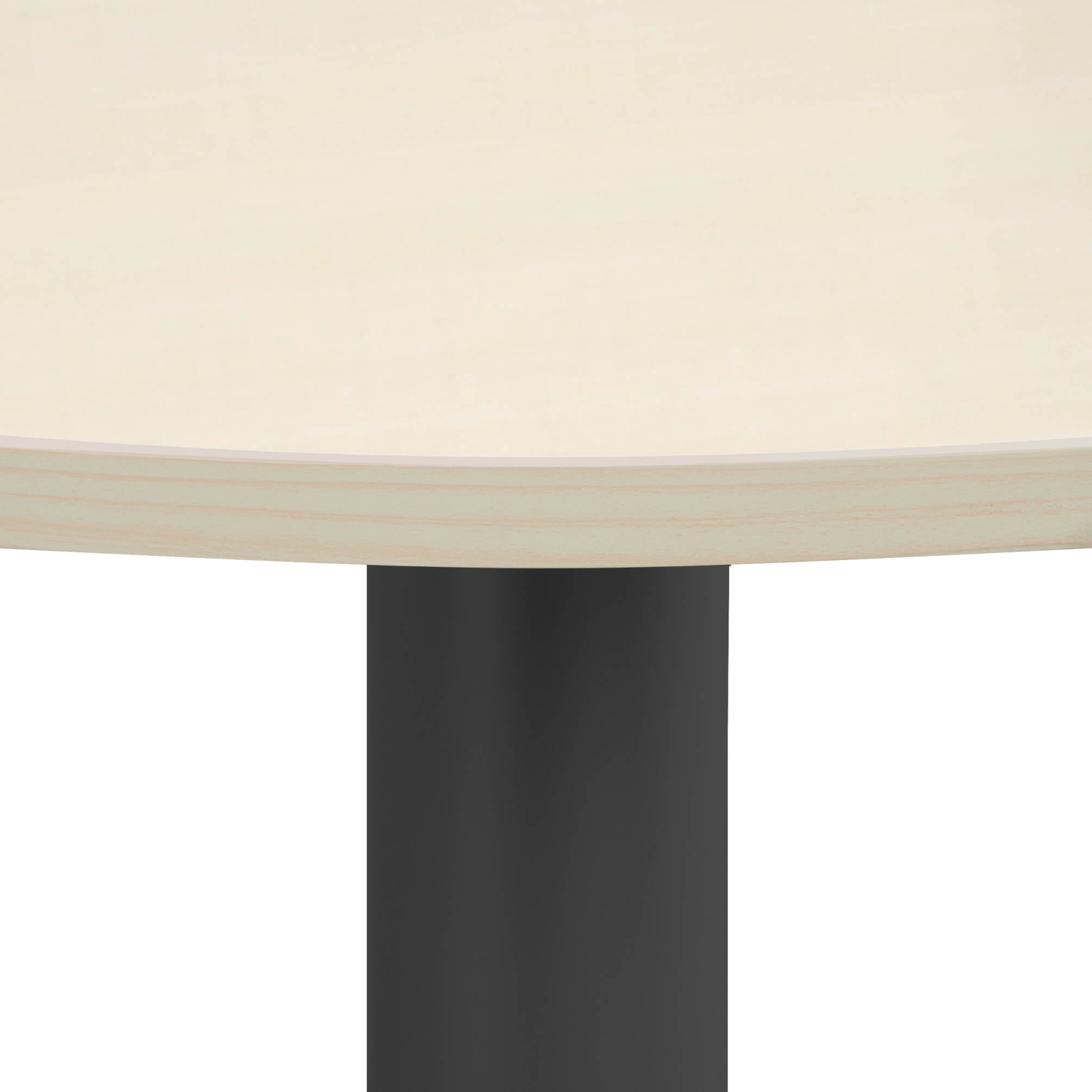 OPTIMA Tableau de réunion | Rond, cadre d'anthracite, Ø 1200 mm, érable