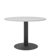 OPTIMA Tabella delle riunioni | Arrotonda, antracite in cornice, Ø 1000 mm, grigio perla