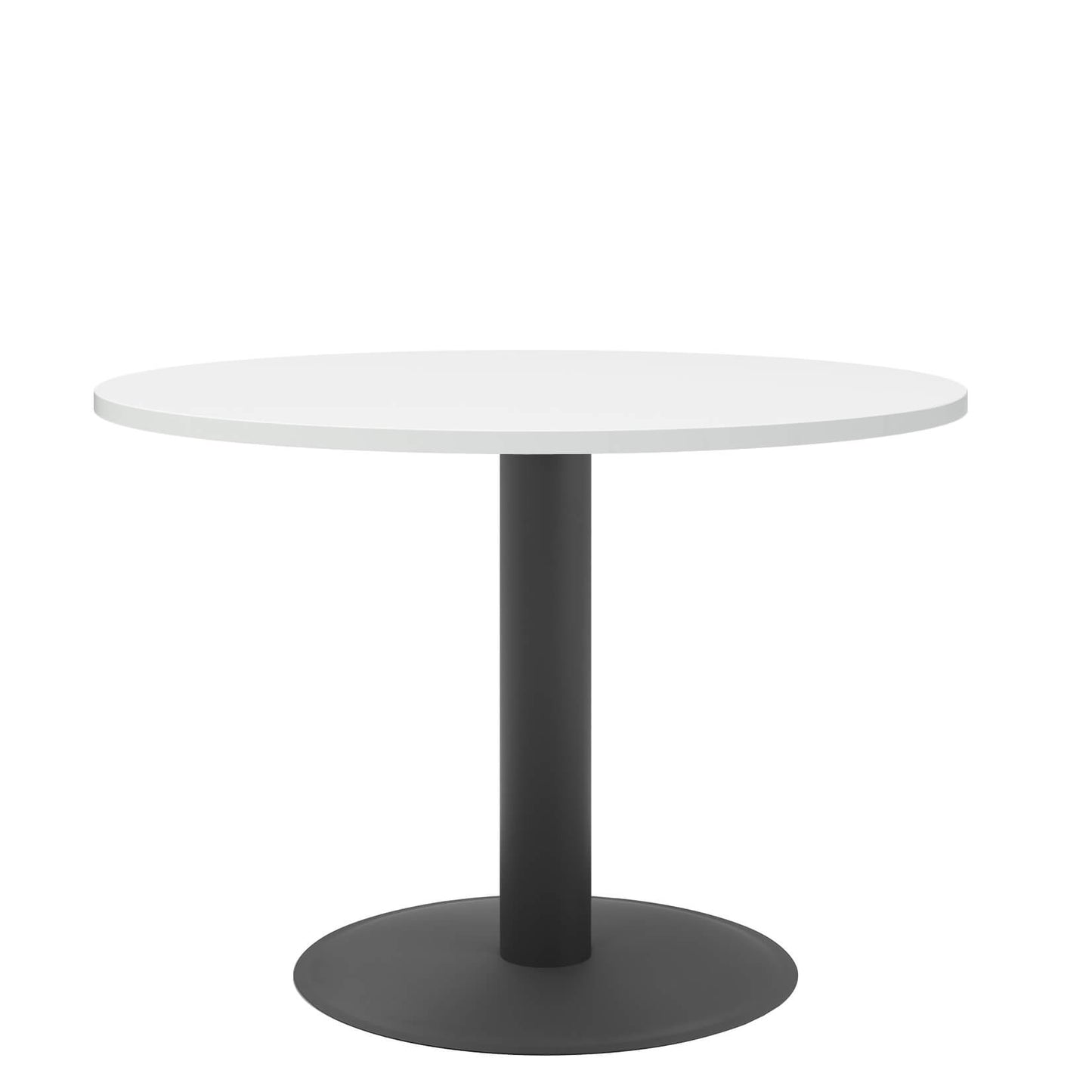 OPTIMA Tabella delle riunioni | Round, cornice antracite, Ø 1000 mm, bianco