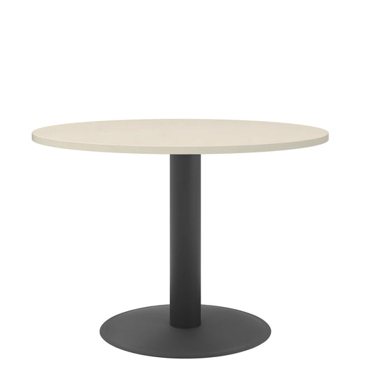 Table de réunion OPTIMA | Cadre rond, anthracite, Ø 1000 mm, érable