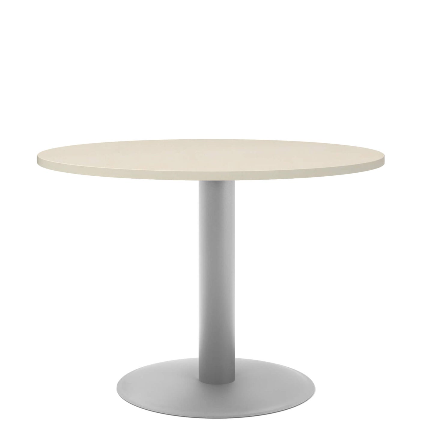 OPTIMA Tableau de réunion | Rond, cadre argent, Ø 1000 mm, érable
