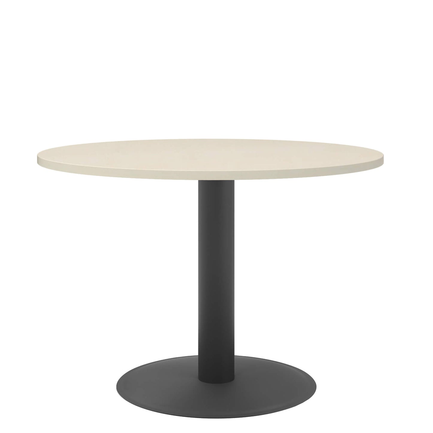OPTIMA Tabella delle riunioni | Round, frame antracite, Ø 1000 mm, acero