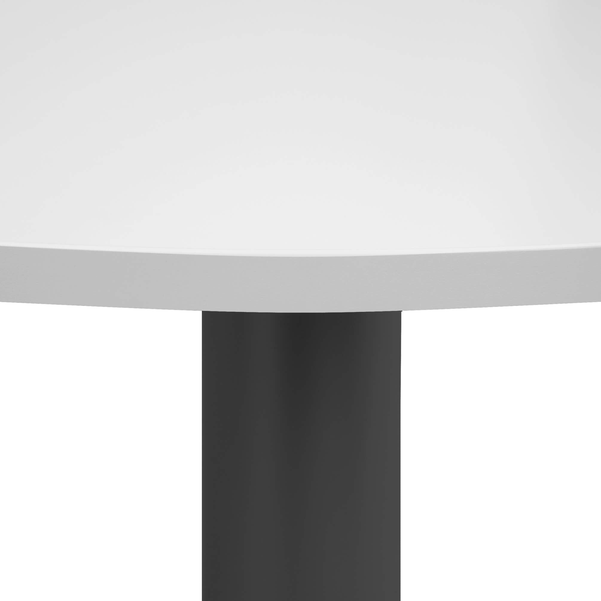 OPTIMA Tabella delle riunioni | Arrotonda, antracite in cornice, Ø 1200 mm, grigio perla