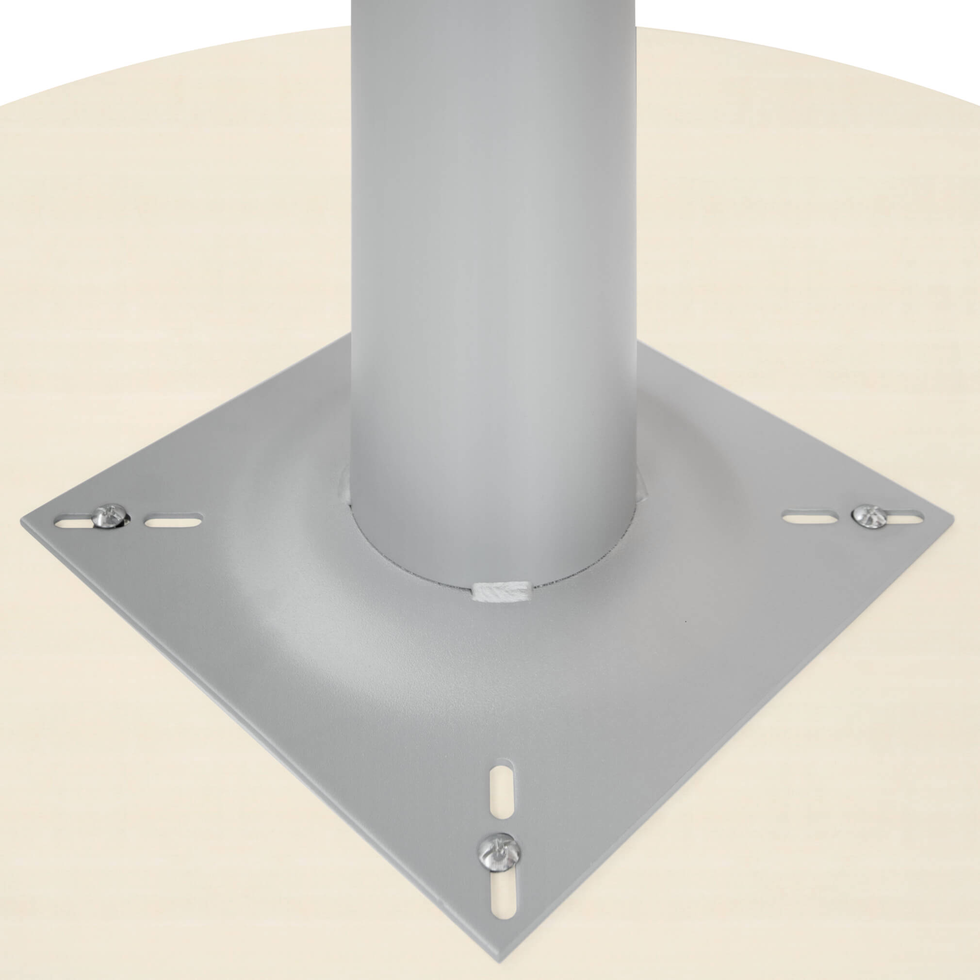 OPTIMA Tableau de réunion | Round, cadre argenté, Ø 1200 mm, érable