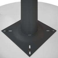 OPTIMA Tabella delle riunioni | Arrotonda, antracite in cornice, Ø 1200 mm, grigio perla