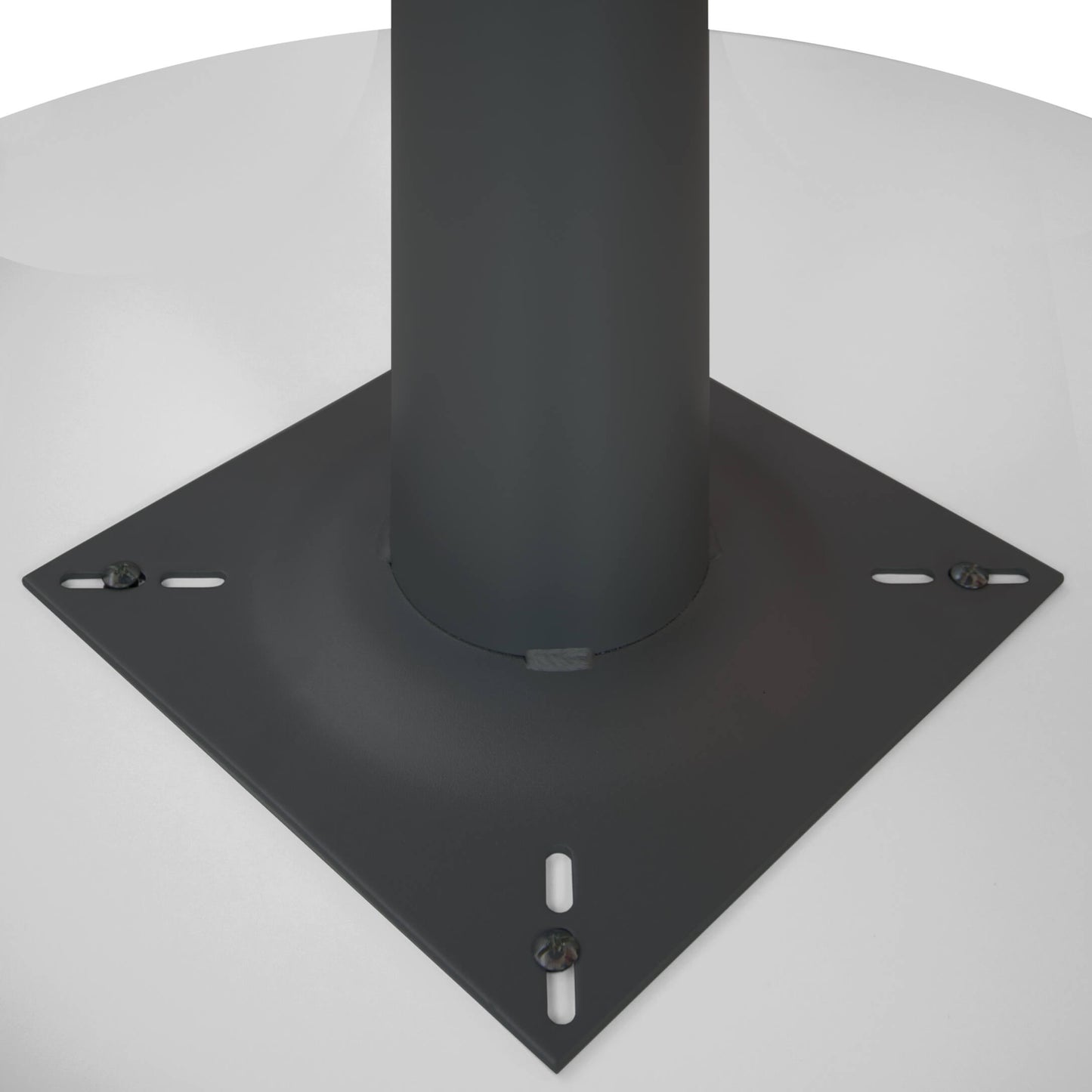 OPTIMA meeting table | Round, anthracite frame, Ø 1000 mm, pearl gray