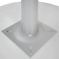 OPTIMA Tabella delle riunioni | Fiame arrotondato, argento, Ø 1200 mm, grigio perla