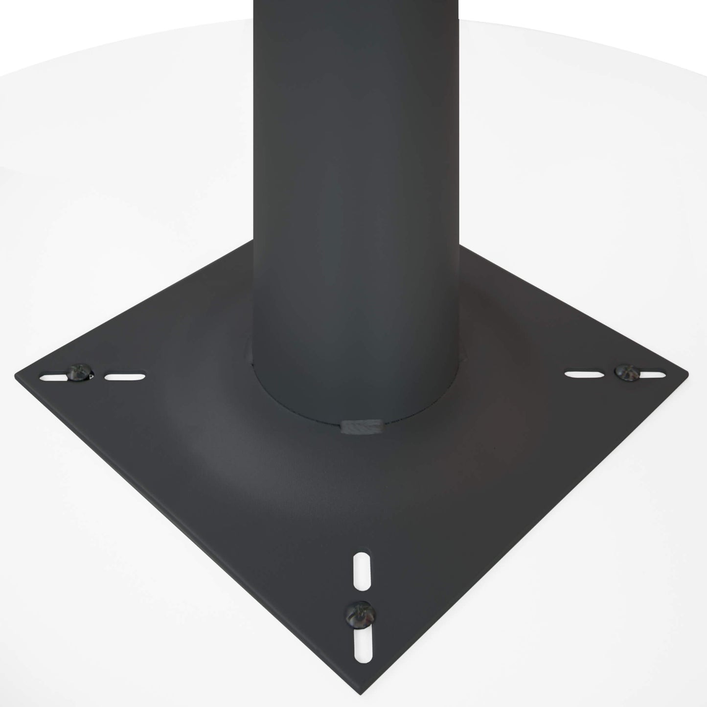 OPTIMA Meeting table | Round, frame anthracite, Ø 1200 mm, white