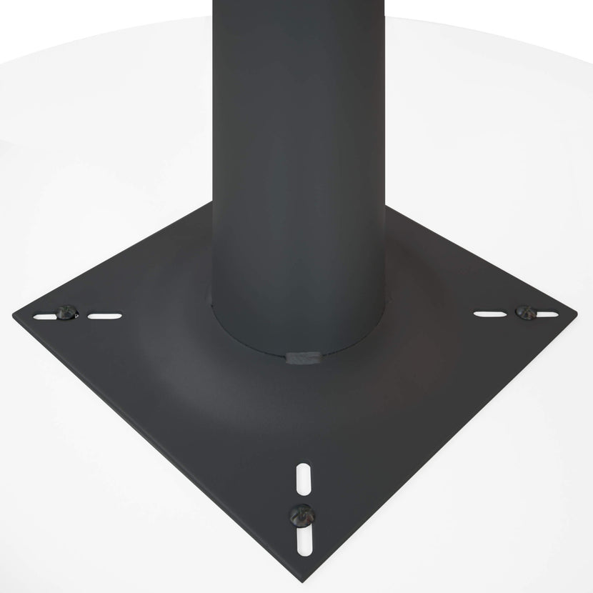 OPTIMA Meeting table | Round, frame anthracite, Ø 1200 mm, white