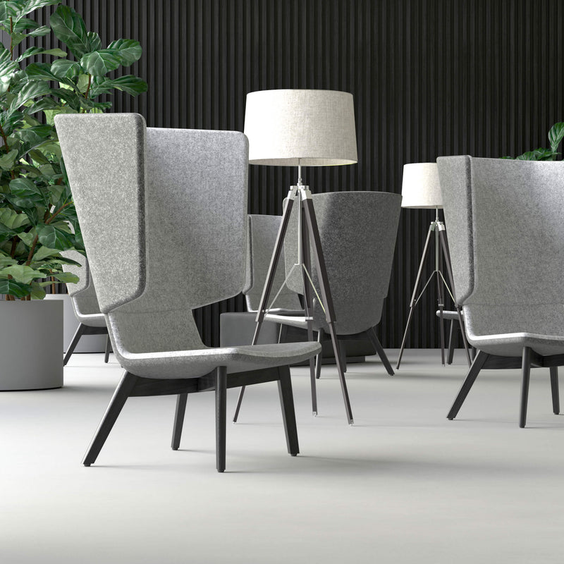 TWIST&SIT Ohrensessel | Massivholz-Gestell, Wollbezug SYNERGY - 2 Main Image