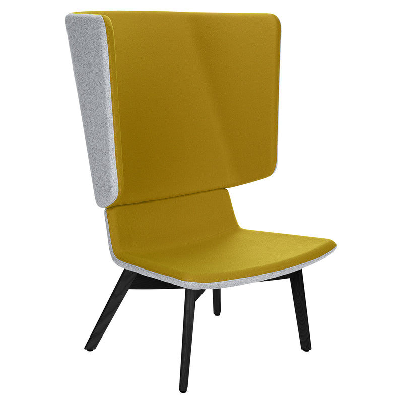 TWIST&SIT Ohrensessel | Massivholz-Gestell, Wollbezug SYNERGY - 9 Main Image