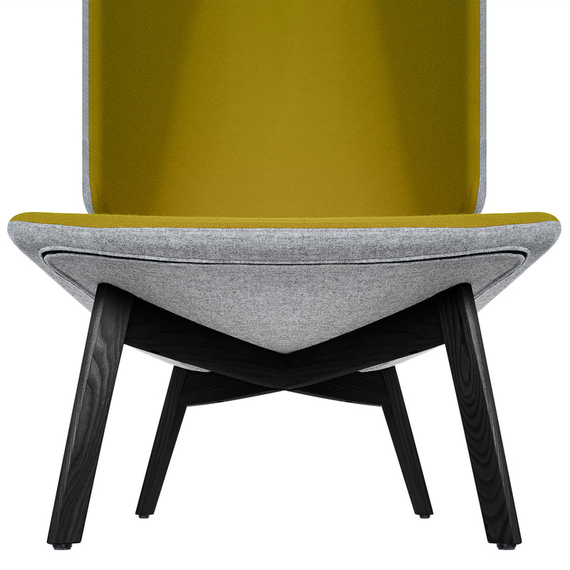 TWIST&SIT Ohrensessel | Massivholz-Gestell, Wollbezug SYNERGY - 17 Main Image