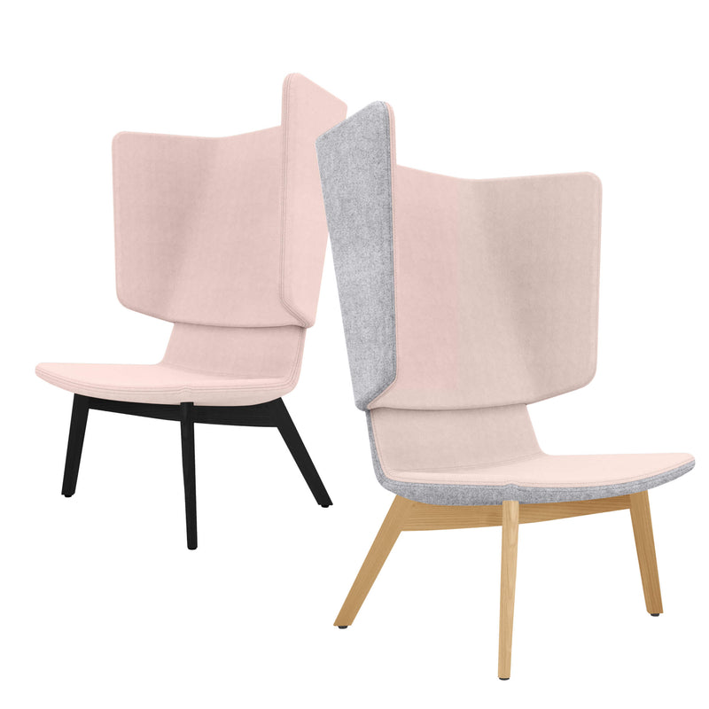 TWIST&SIT Wingback armchair | Solid wood frame, wool upholstery VELITO  - 1 Main Image
