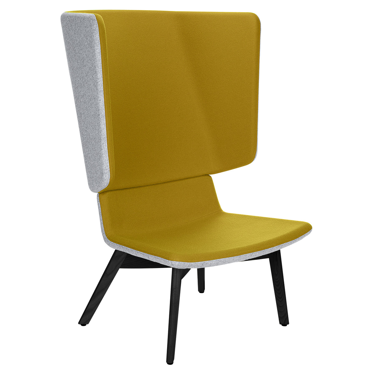 TWIST&SIT Wingback armchair | Solid wood frame, wool upholstery VELITO  - 8 Lightbox Main Image