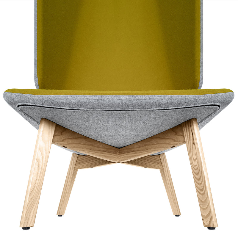 TWIST&SIT Wingback armchair | Solid wood frame, wool upholstery VELITO  - 12 Main Image