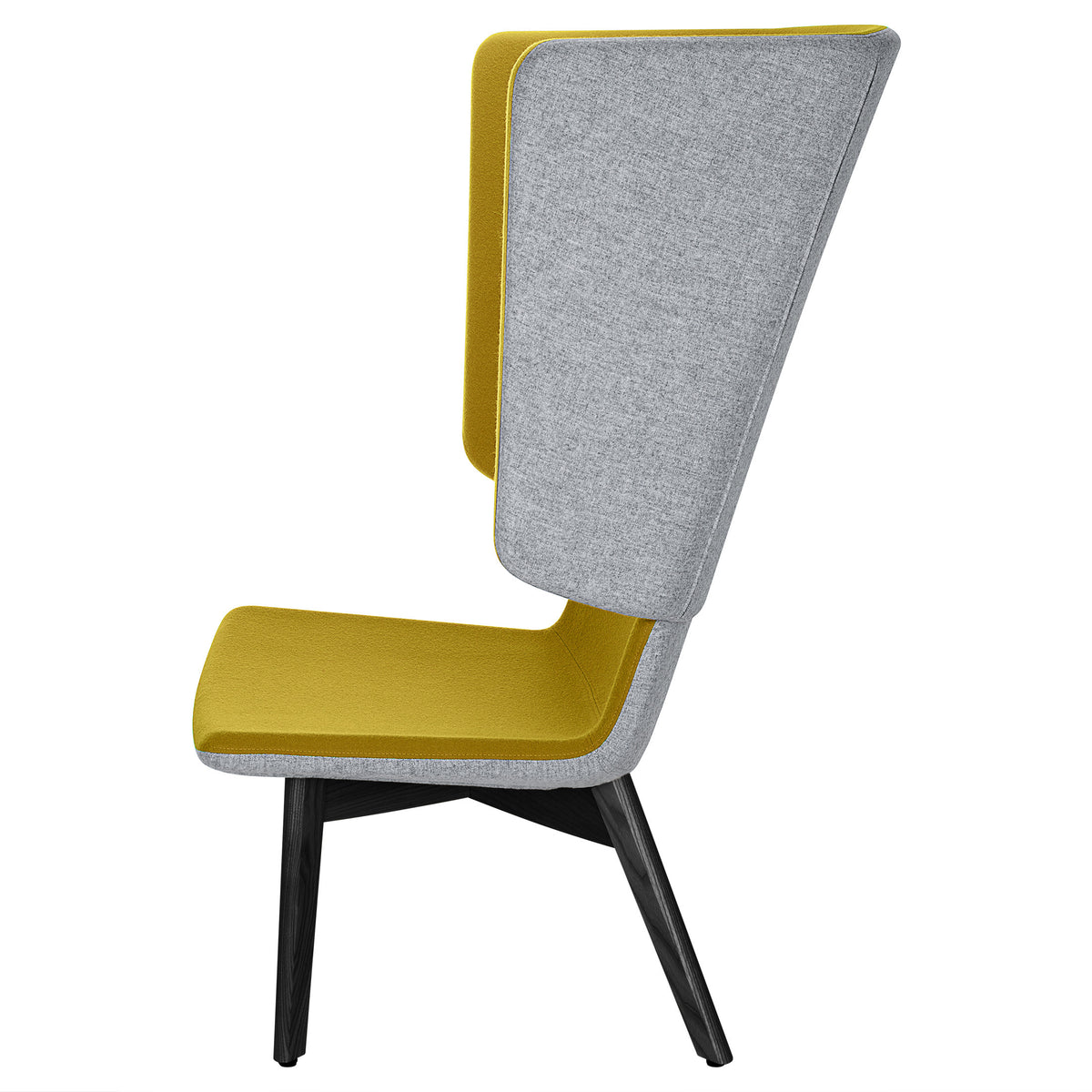 TWIST&SIT Wingback armchair | Solid wood frame, wool upholstery VELITO  - 14 Lightbox Main Image
