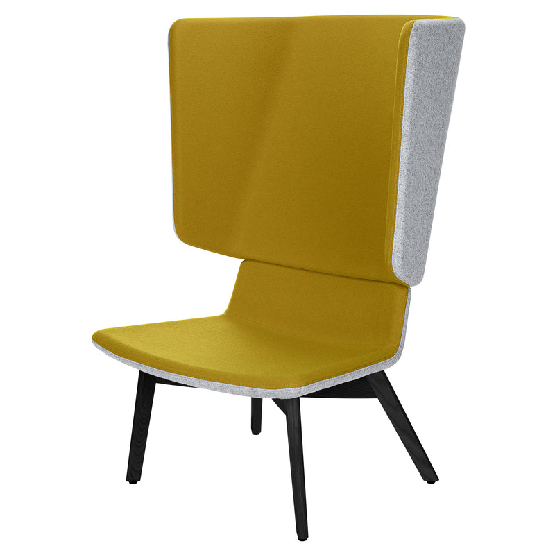 TWIST&SIT Wingback armchair | Solid wood frame, wool upholstery VELITO  - 15 Main Image