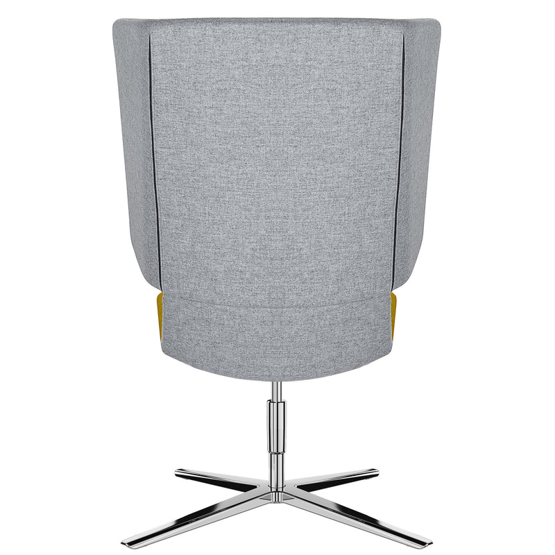 TWIST&SIT Fauteuil à oreilles | piètement croix à 4 branches, réglable en hauteur, revêtement en laine SYNERGY  - 6 Main Image