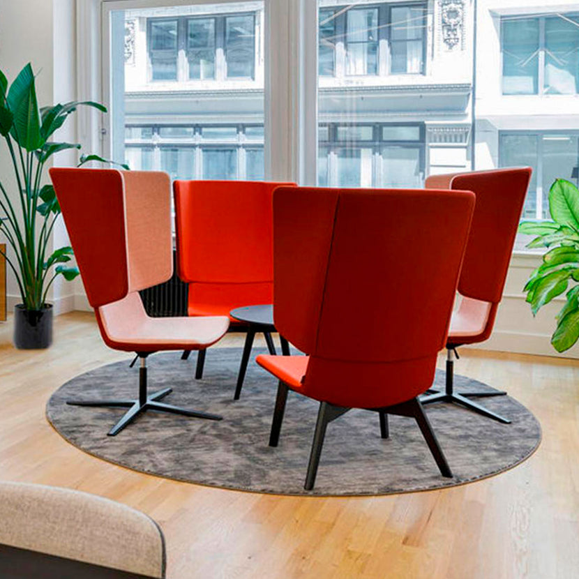 TWIST&SIT Chaise d'oeuf | Croix de 4 pieds, réglable en hauteur, couverture de laine velito