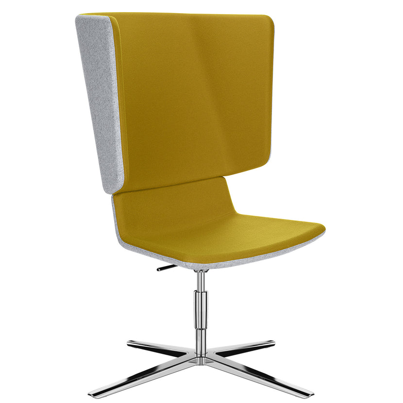 TWIST&SIT Chaise d'oeuf | Croix de 4 pieds, réglable en hauteur, couverture de laine velito