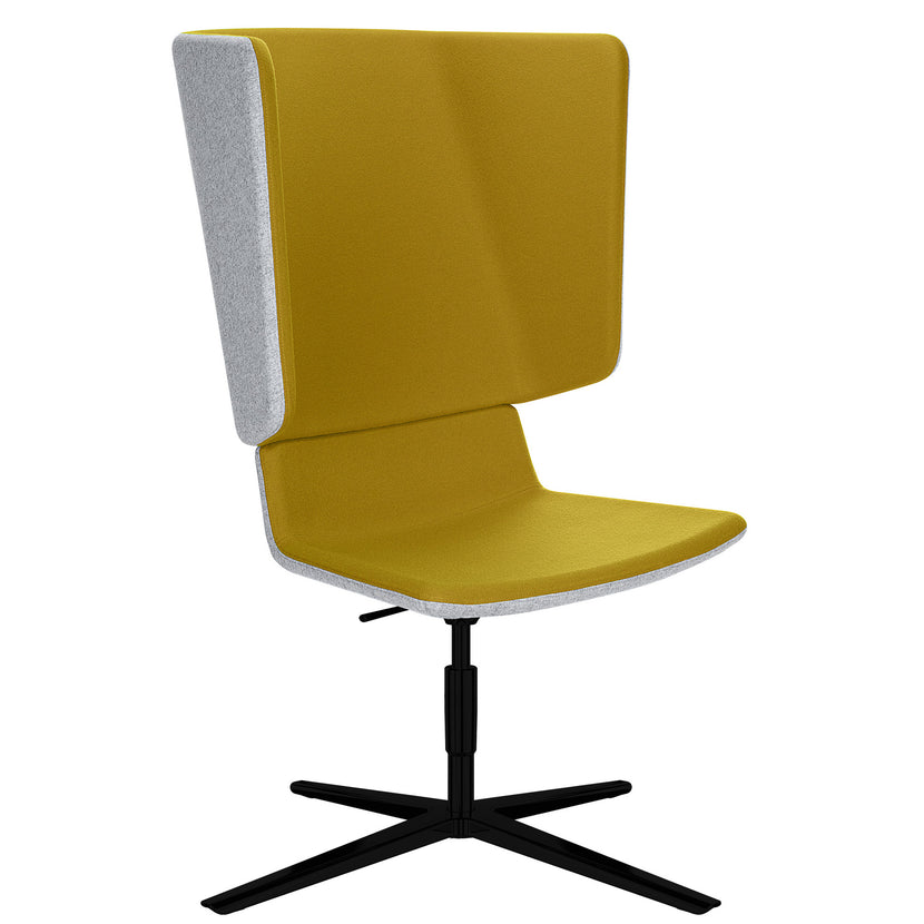 TWIST&SIT Chaise d'oeuf | Croix de 4 pieds, réglable en hauteur, couverture de laine velito