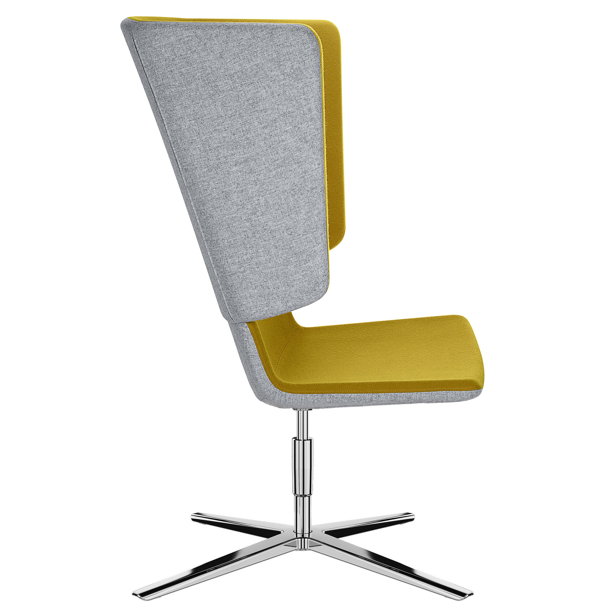 TWIST&SIT Chaise d'oeuf | Croix de 4 pieds, réglable en hauteur, couverture de laine velito