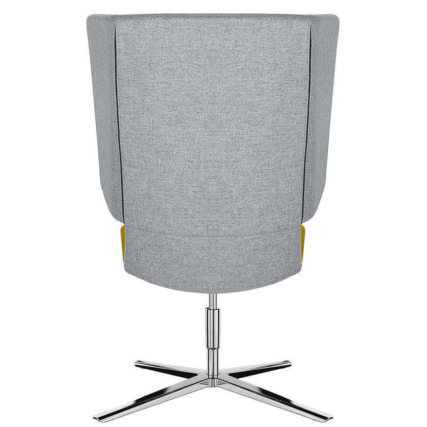 TWIST&SIT Chaise d'oeuf | Croix de 4 pieds, réglable en hauteur, couverture de laine velito