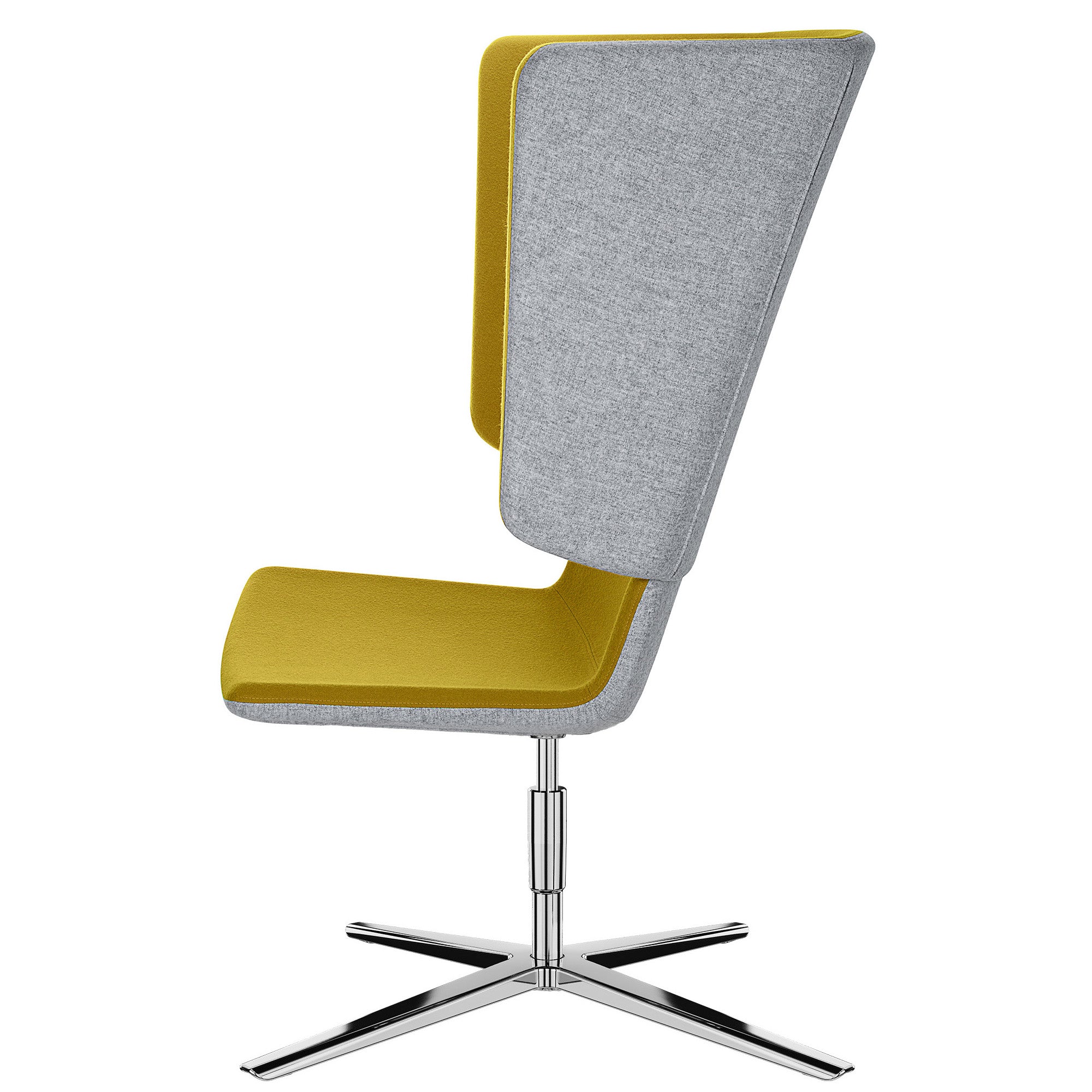 TWIST&SIT Chaise d'oeuf | Croix de 4 pieds, réglable en hauteur, couverture de laine velito