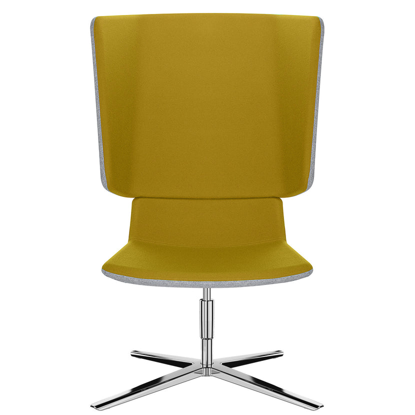 TWIST&SIT Chaise d'oeuf | Croix de 4 pieds, réglable en hauteur, couverture de laine velito
