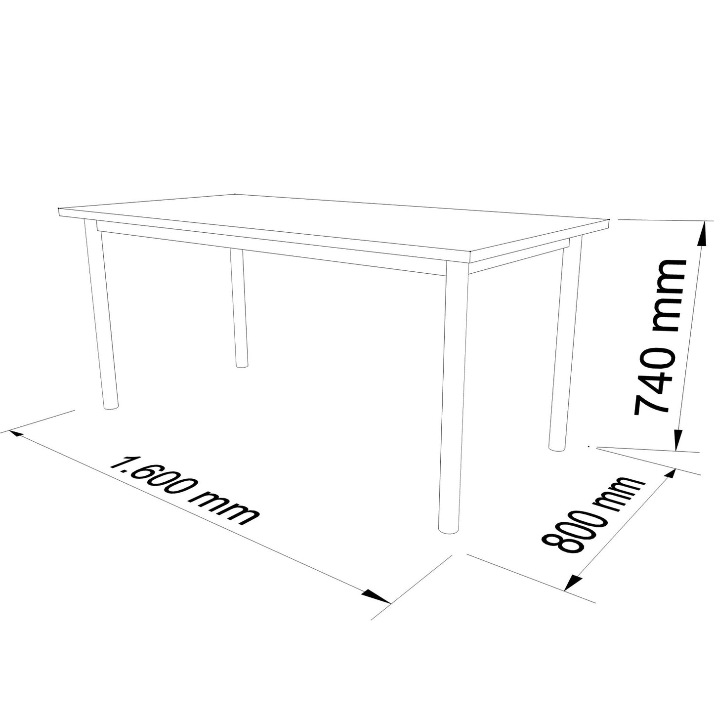 OPTIMA G meeting table | 1600 x 800 mm, pearl gray