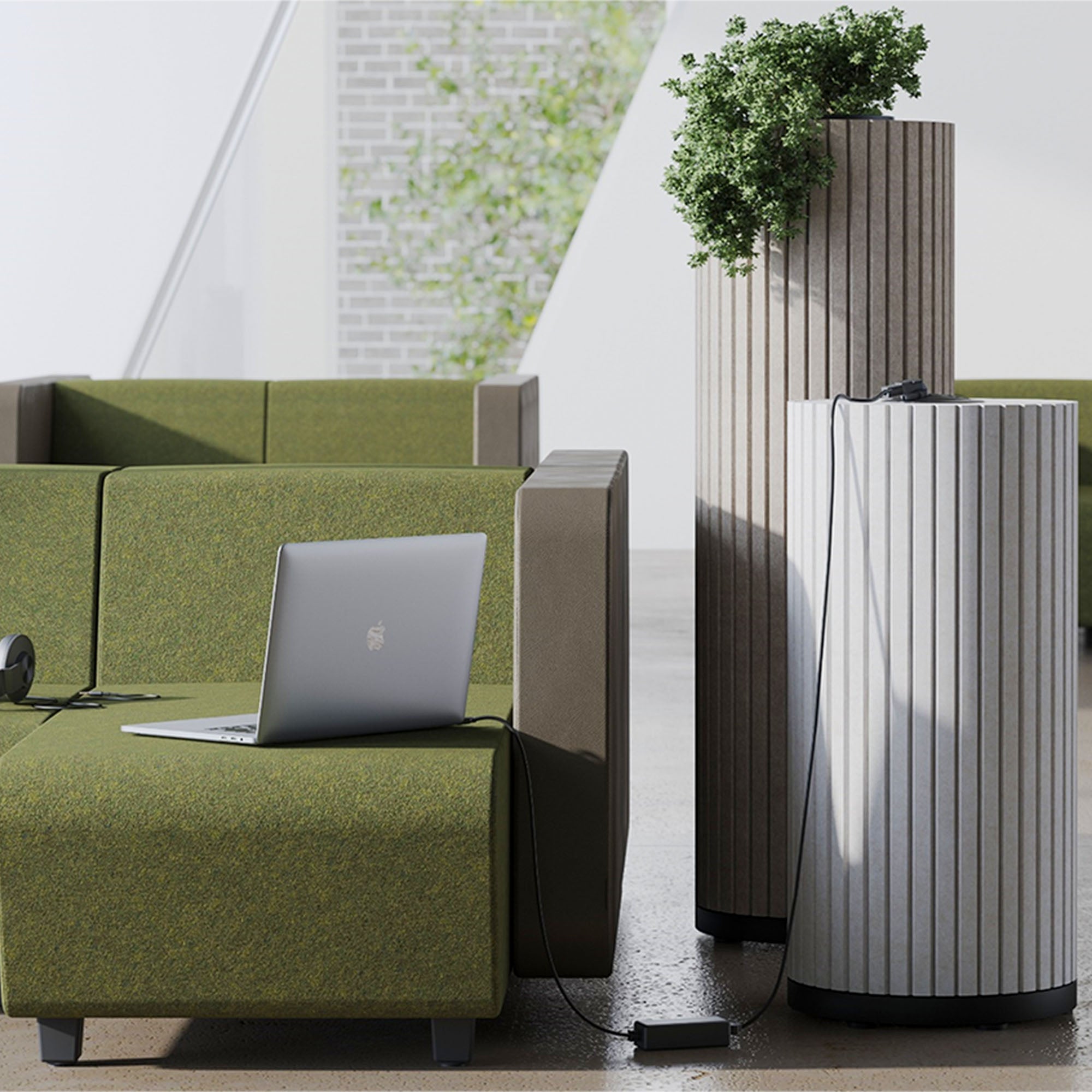 PARTHOS Akustiksäule | Ø 380 x 800 - 1600 mm, über 20 Farben