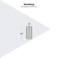 PARTHOS Akustiksäule | Ø 380 x 800 - 1600 mm, über 20 Farben