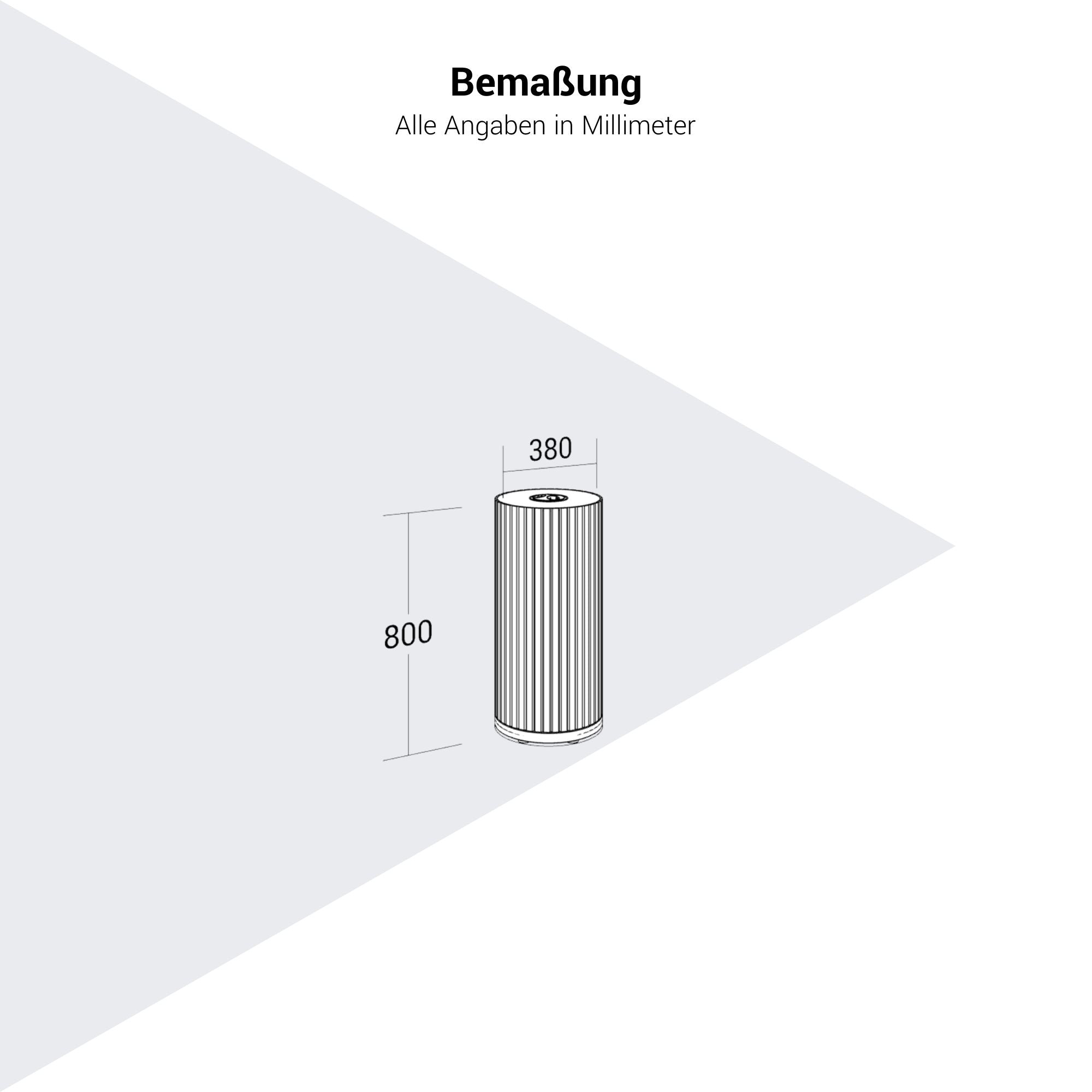 PARTHOS Akustiksäule | Ø 380 x 800 - 1600 mm, über 20 Farben