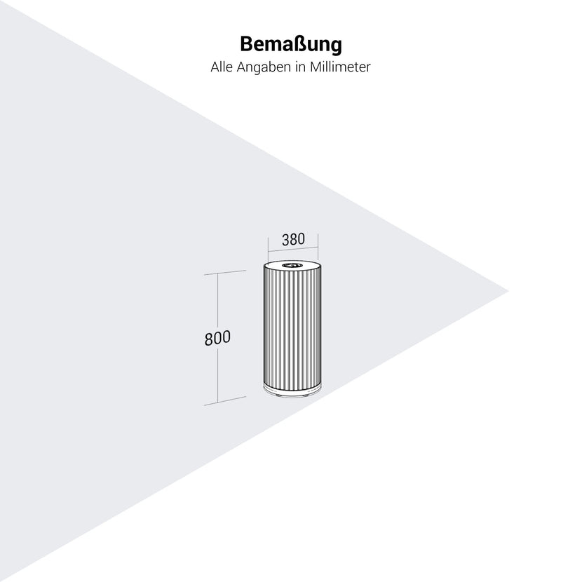 PARTHOS Akustiksäule | Ø 380 x 800 - 1600 mm, über 20 Farben