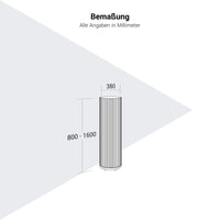 PARTHOS Akustiksäule | Ø 380 x 800 - 1600 mm, über 20 Farben
