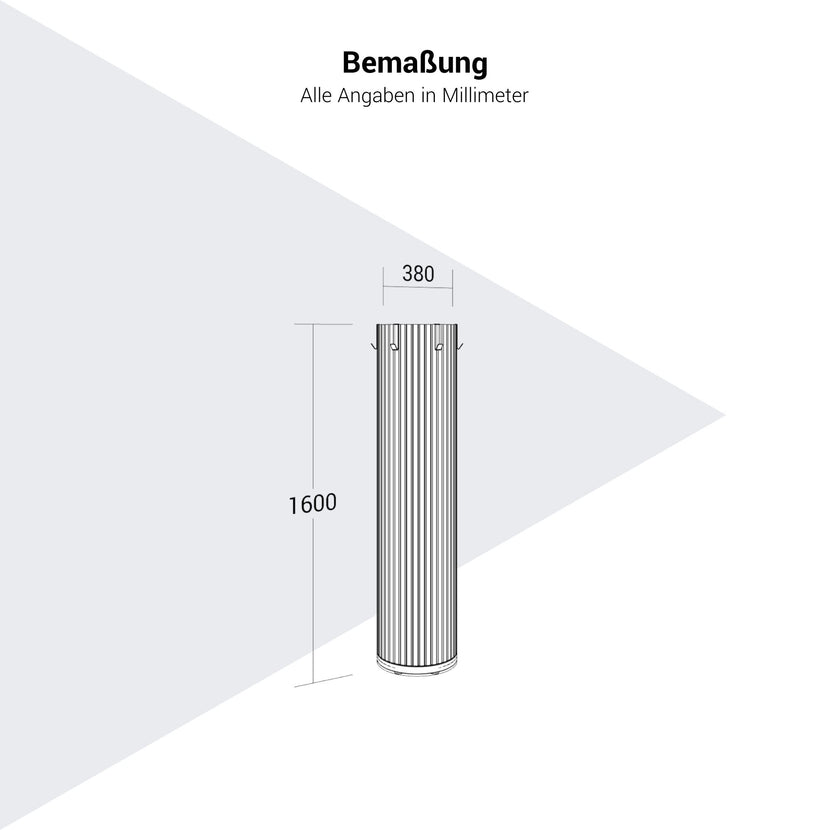 PARTHOS Akustiksäule | Ø 380 x 800 - 1600 mm, über 20 Farben