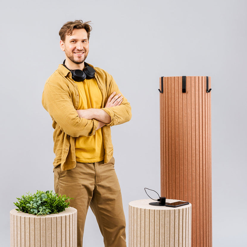 PARTHOS Akustiksäule | Ø 380 x 800 - 1600 mm, über 20 Farben