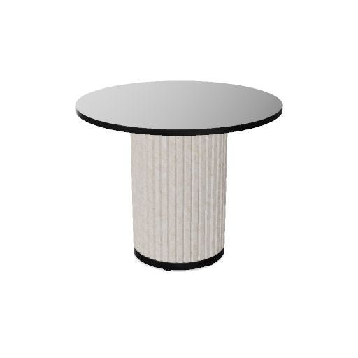 PARTHOS Beistelltisch | Ø700 mm, Säulen-Gestell