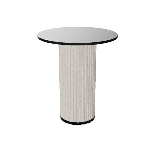 PARTHOS Beistelltisch | Ø700 mm, Säulen-Gestell